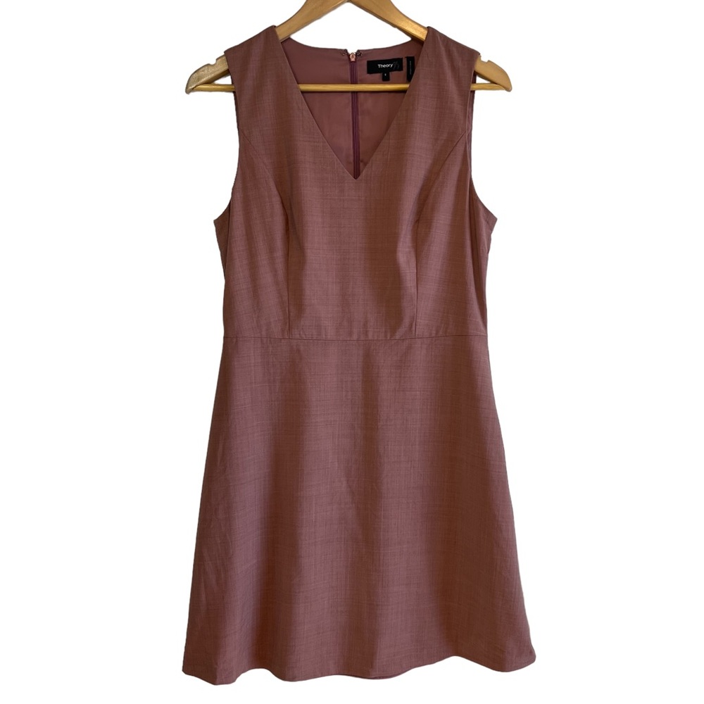 Theory wool blend fit and flare dress size 8 excellent like.m new condition